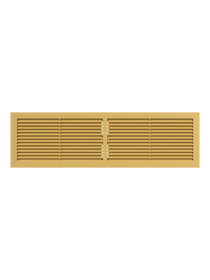 Решетка вентиляционная РП. фланец 432х117 переточная 455х133 пластик Beige ERA